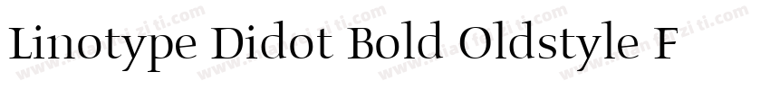 Linotype Didot Bold Oldstyle Figures字体转换